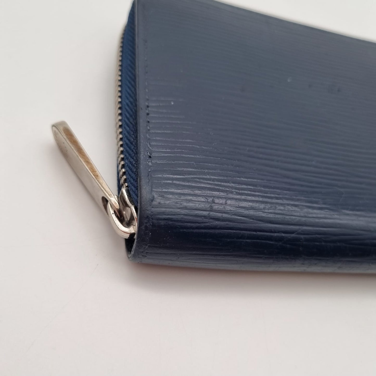 Louis Vuitton Epi Long Wallet Navy 2014 Size 20x11