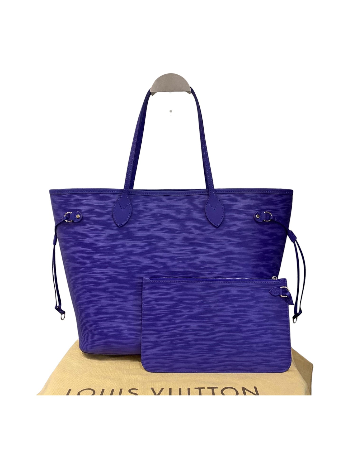 Louis Vuitton Neverfull MM Epi Leather Purple 2013 Size 32x16x30