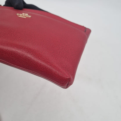 Coach Kelsey Pebble Leather Red 2in1 Size 27x8x20
