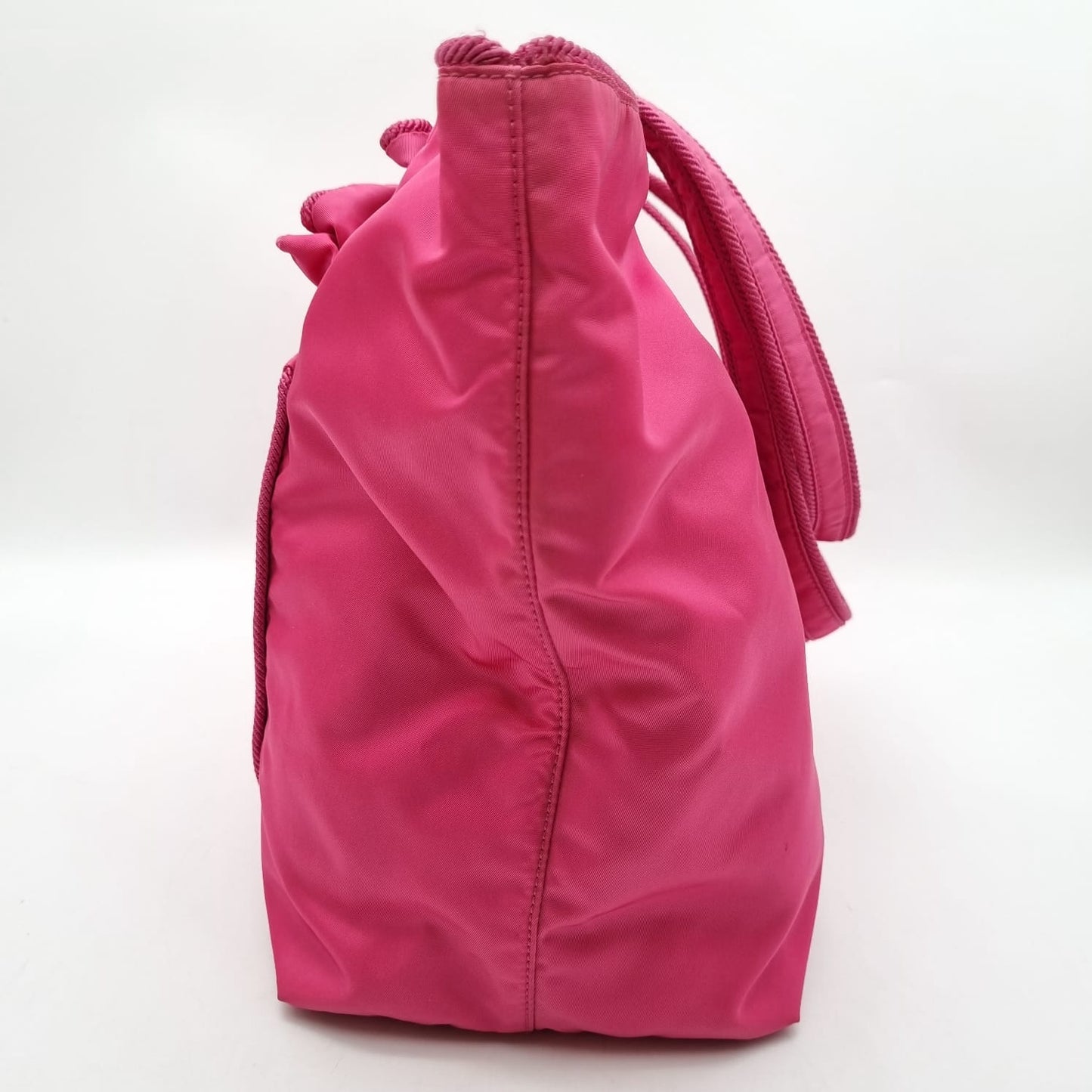 Prada Tote Bag Nylon Fuschia Size 34x14x28