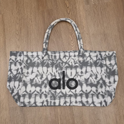 Alo Yoga Shopper Tote Grey Tiedye 12x49x37