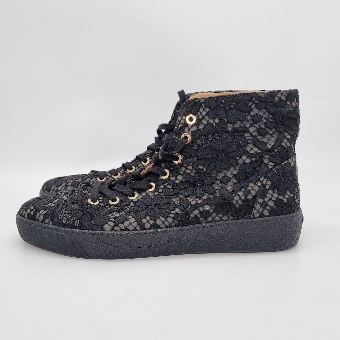 Chanel High Top Sneakers Black Size 40,5/27