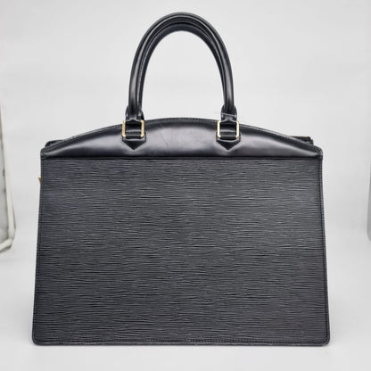 Louis Vuitton Riviera Epi Leather Black Size 34x17x28