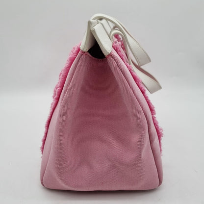 Kate Spade Pink White Canvas Handbag Size 30x16x23