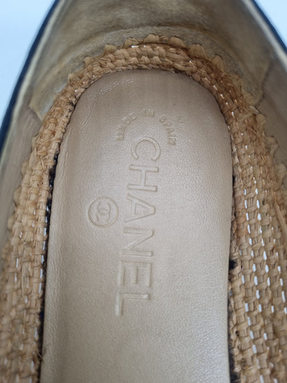 Chanel CC Espadrilles Black Size 39/25cm