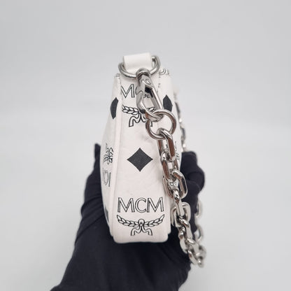 MCM Small Crossbody Pouch Trio Visetos Multi Size 21x5x15