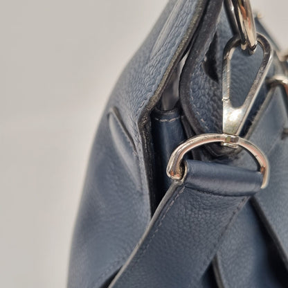 Hermes Jypsiere 34 Togo Leather Deep Blue #L 2008 Size 34x15x28