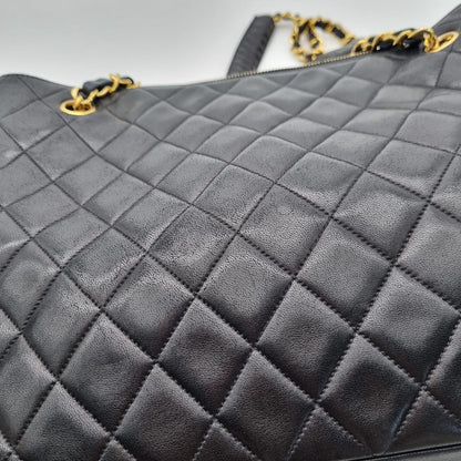 Chanel Timeless Tote Black Calfskin GHW Size 34x9x25