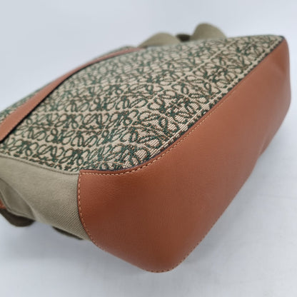 Loewe Messenger Bag Logo Canvas Etoupe 2021 Size 26x8x23