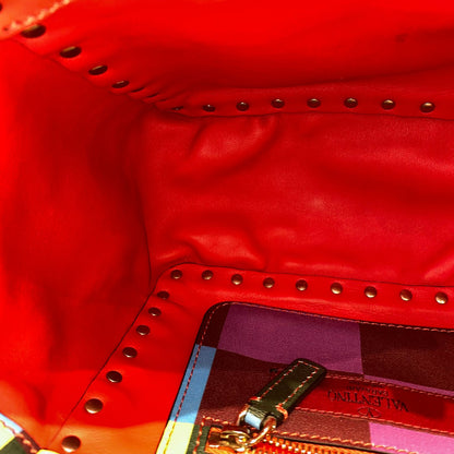 Valentino Garavani Rockstud Small Tote Rainbow Bag Size 19x9x17