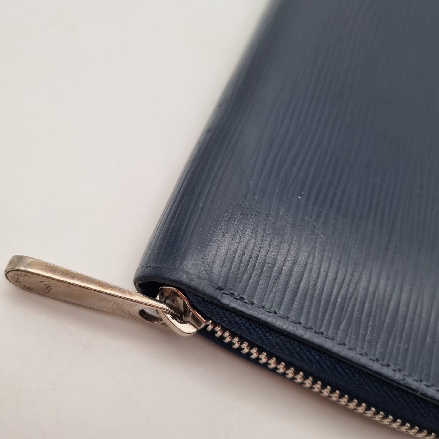 Louis Vuitton Epi Long Wallet Navy 2014 Size 20x11