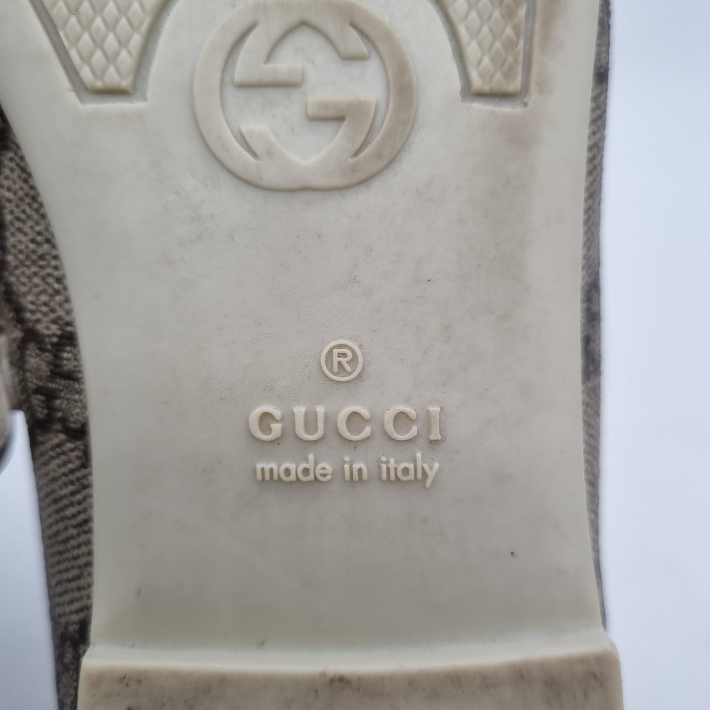 Gucci Kids Girls GG Canvas Ballerina Size 35/23,5