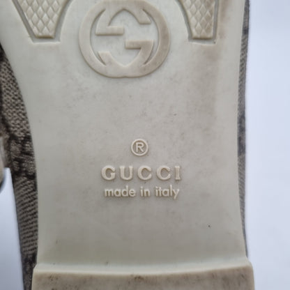 Gucci Kids Girls GG Canvas Ballerina Size 35/23,5