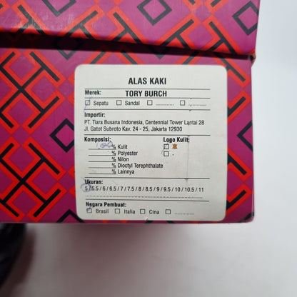 Tory Burch Kira 65mm Leather Pump Black Size 5/22,5