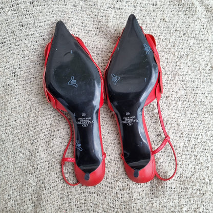 Valentino Garavani Atelier Rose Edition Heels Red Size 40/27 Dari Ujung
