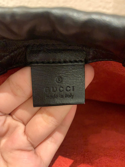 Gucci Backpack Leather Red Multicolor Size 30x35
