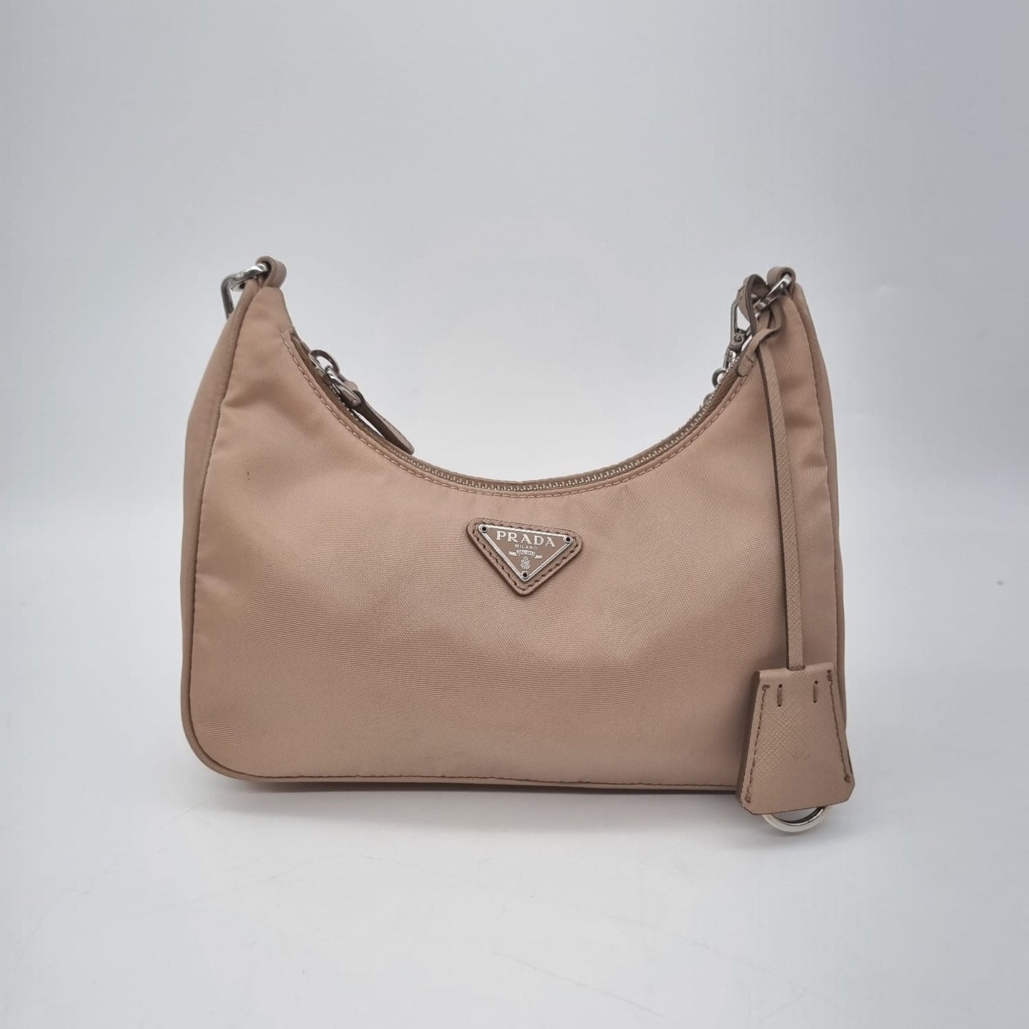 Prada Re Edition Nylon Mini Bag Beige Size 21x6x13