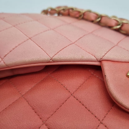 Chanel Classic Medium Pink Ombre GHW #13 Size 25x7x16