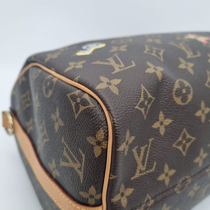 Louis Vuitton Speedy Bandouliere Lock Love Monogram 2019 Size 30x17x25