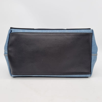 Balenciaga Cabas Navy Canvas Black #W 2019 Size 30x18x24