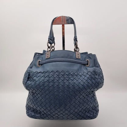 Bottega Veneta Intrecciato Bucket Bag Navy Size 24x15x23