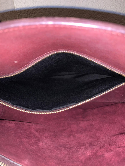 Yves Saint Laurent Sac De Jour Small Calfskin Burgundy GHW Size 32x16x23