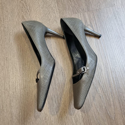 Bally Kitten Heels Etoupe Size 36,5/24