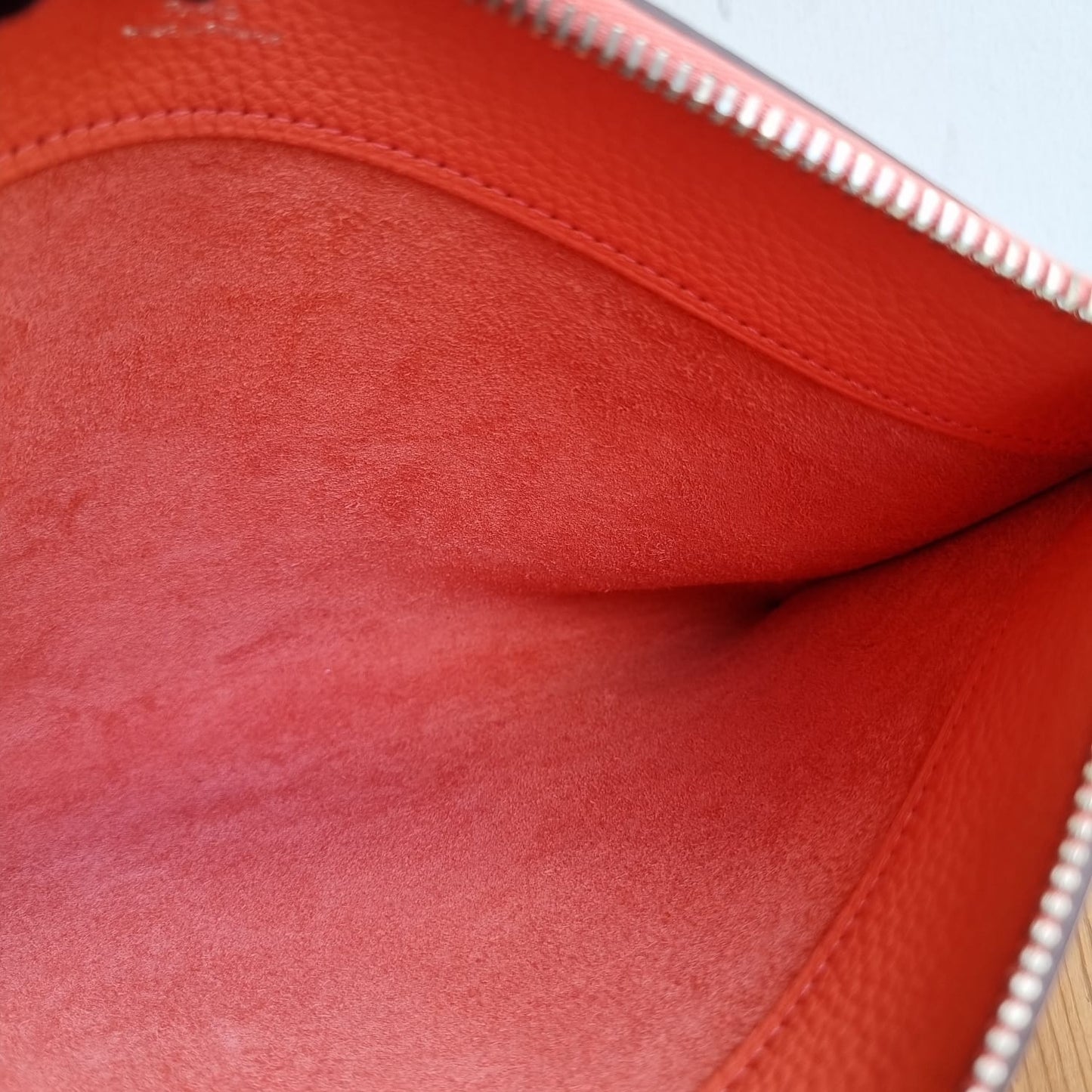 Hermes Bazaar Clutch Bag Logo Pink #T 2015 And Twilly Tie Silk Size