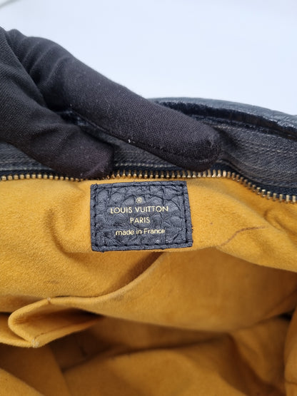 Louis Vuitton Neo Cabby Monogram Black Denim 2008 Size 44x11s35