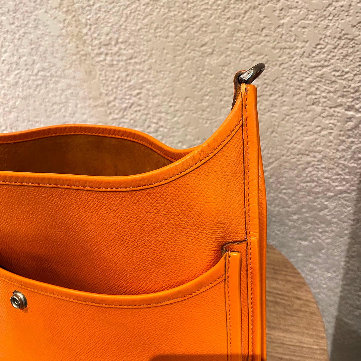 Hermes Evelyne PM Epsom Leather Orange #I Kotak Size 29x8x30