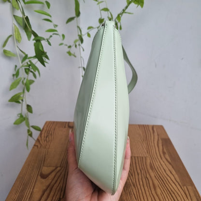 Prada Cleo Spazzolato Aqua Green 2021 Size 25x6x16