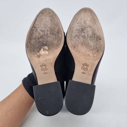 Tory Burch Kira 65mm Leather Pump Black Size 5/22,5