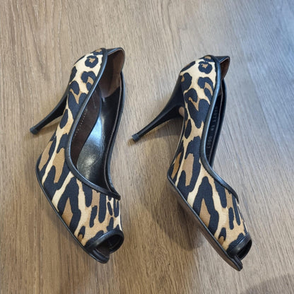 Giuseppe Zanotti Heels Leopard Black Size 38/25 Dari Ujung