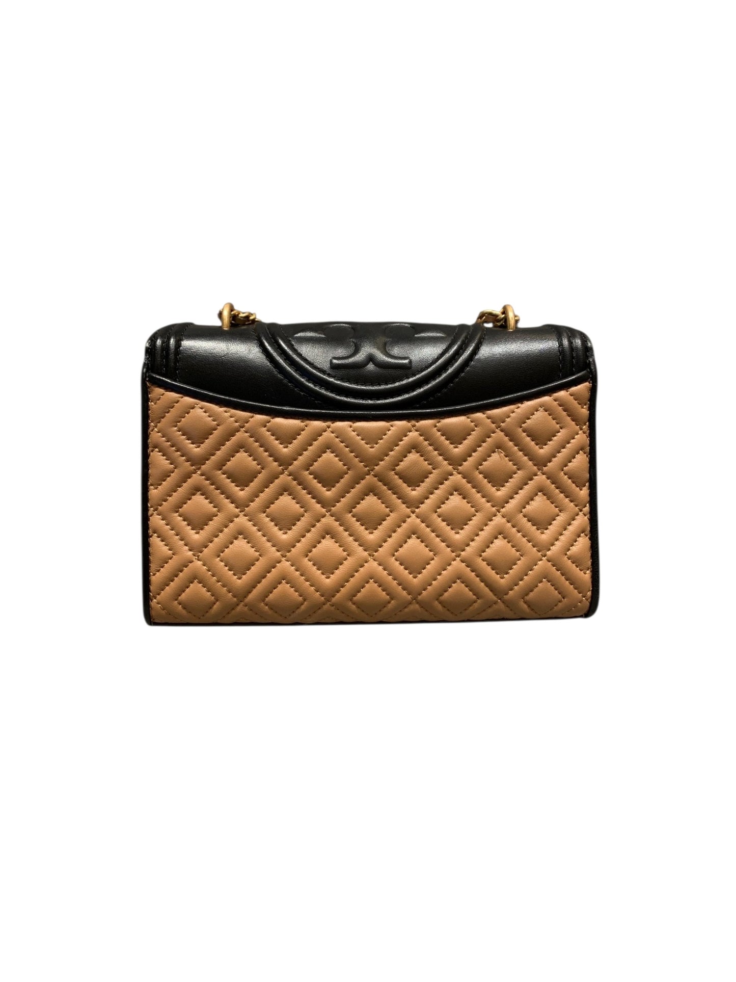 Tory Burch Fleming Convertible Black Brown Size 21x6x14