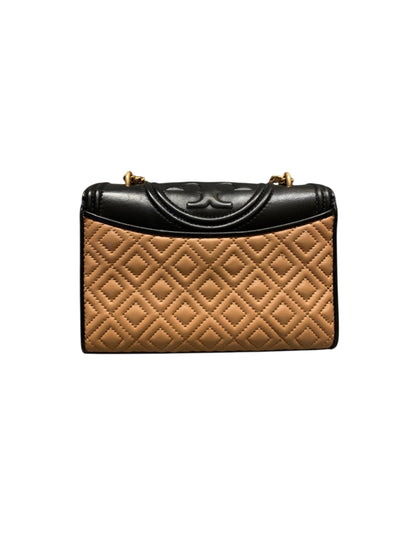 Tory Burch Fleming Convertible Black Brown Size 21x6x14