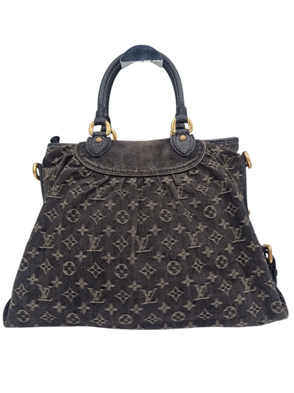 Louis Vuitton Neo Cabby Monogram Black Denim 2008 Size 44x11s35