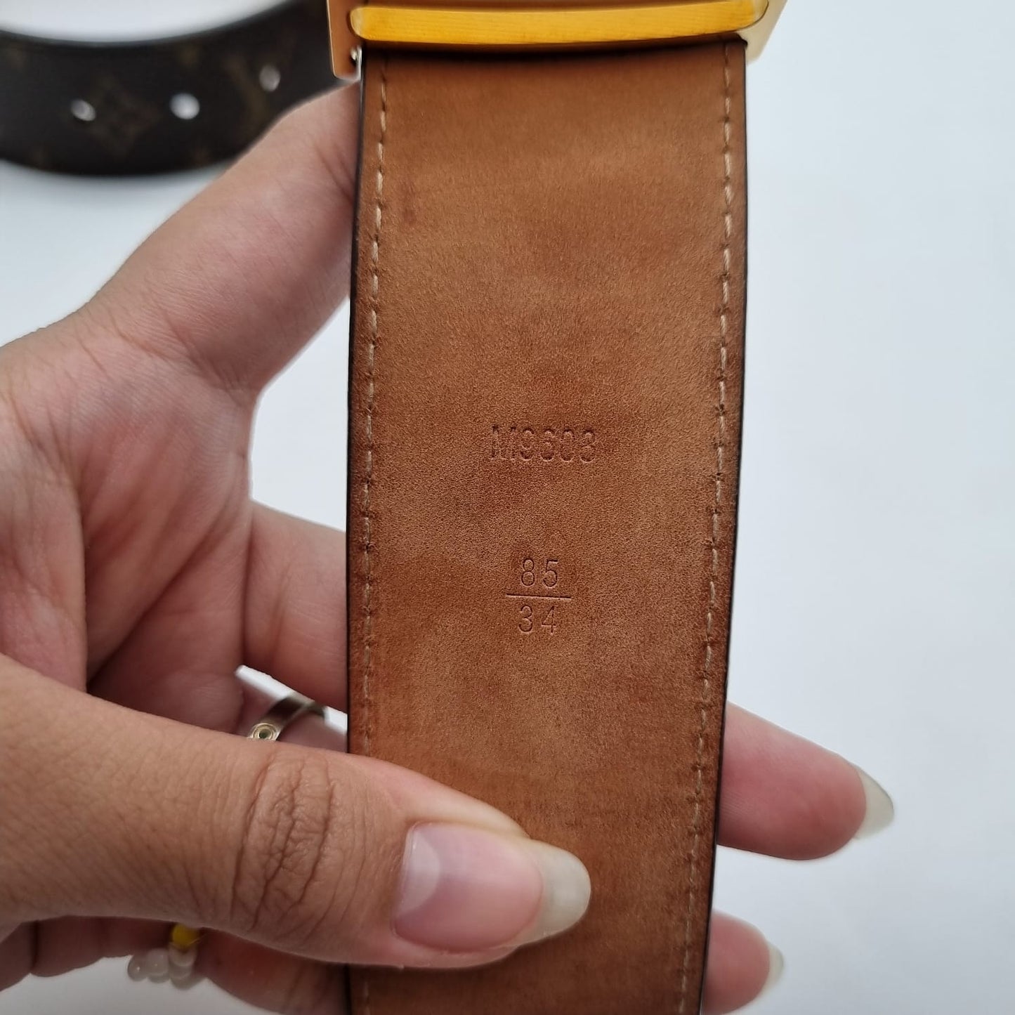 Louis Vuitton Belt Monogram GHW 2013 Size 85