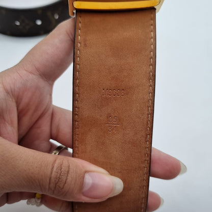 Louis Vuitton Belt Monogram GHW 2013 Size 85
