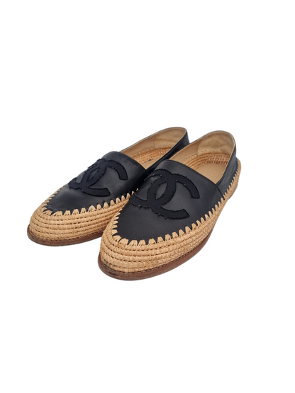 Chanel CC Espadrilles Black Size 39/25cm