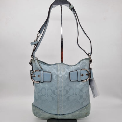 Coach Vintage Signature Canvas Blue Size 30x28