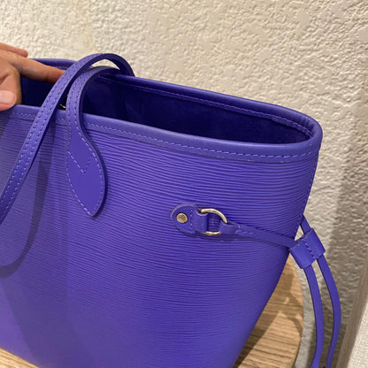 Louis Vuitton Neverfull MM Epi Leather Purple 2013 Size 32x16x30