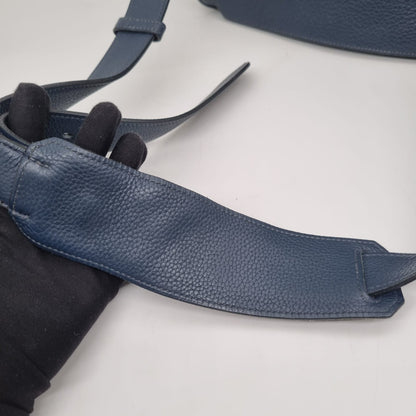 Hermes Jypsiere 34 Togo Leather Deep Blue #L 2008 Size 34x15x28