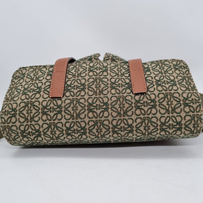 Loewe Messenger Bag Logo Canvas Etoupe 2021 Size 26x8x23