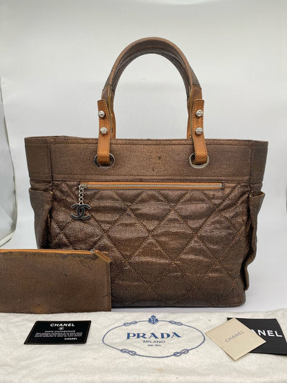 Chanel Biaritz Large Tote Bronze #13 Size 36x15x31
