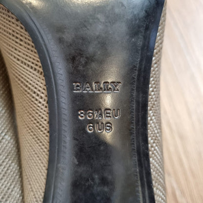 Bally Kitten Heels Etoupe Size 36,5/24