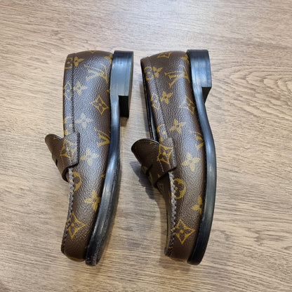 Louis Vuitton Mocasin Plano Chess Loafers Mono Size 35,5/23