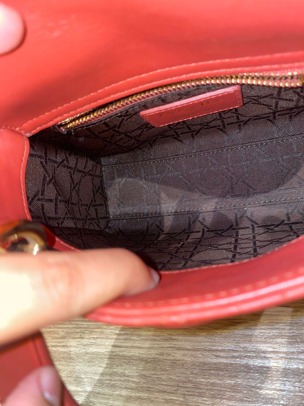 Dior Lady Dior Mini Lambskin Coral SHW 2019 Size 17x8x14