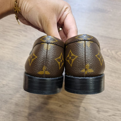 Louis Vuitton Mocasin Plano Chess Loafers Mono Size 35,5/23