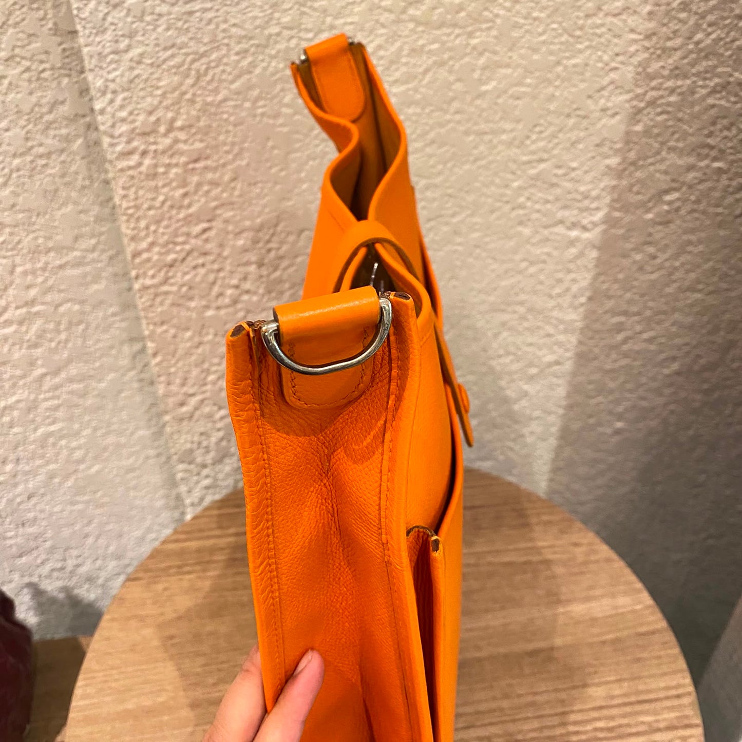Hermes Evelyne PM Epsom Leather Orange #I Kotak Size 29x8x30