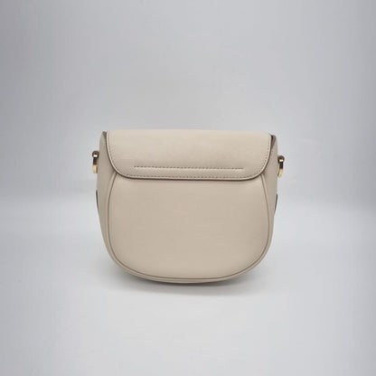 Marc Jacob The J Marc Small Saddle Bag Ivory Size 18x8x16